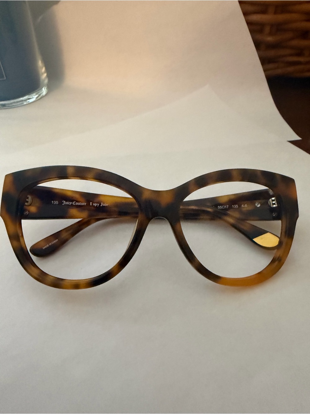 Juicy Couture Women's Tortoiseshell Cat-Eye Glasses